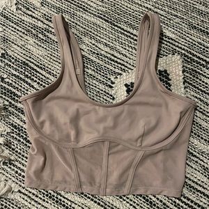 ALO Airbrush mesh corset sports bra